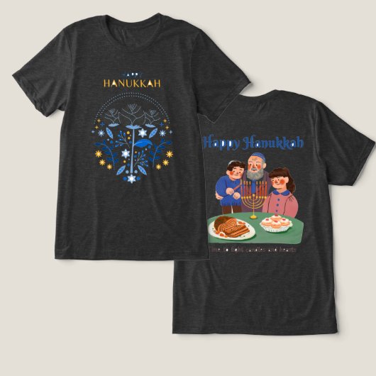 ハヌカTシャツ トライブレンドＴシャツ (デザイン正面&裏面)