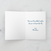 ハヌッカイエロー金ゴールド(ユダヤ教)メノラーシーズンからスパークル シーズンカード (内部)