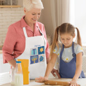 ハヌッカキルトコラージエパーソナライズされたンプロン スタンダードエプロン