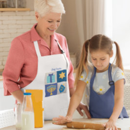 ハヌッカキルトコラージエパーソナライズされたンプロン スタンダードエプロン