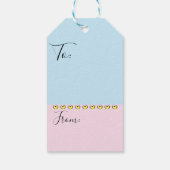 ハヌッカギフトラベルネコとネズミ ギフトタグ (裏面)