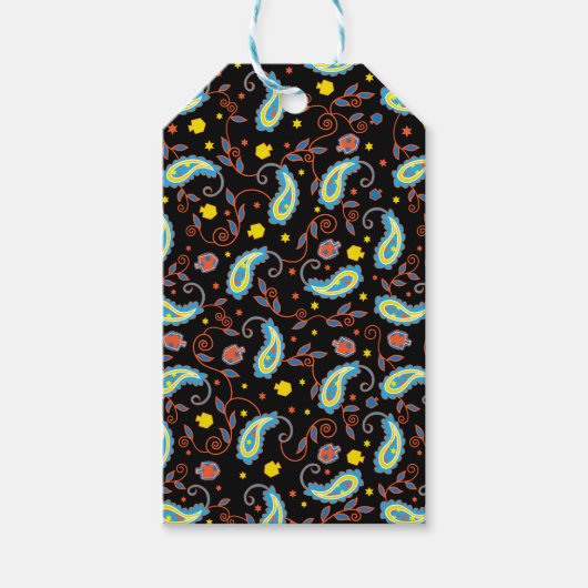 ハヌッカギフトラベルペイズリードレイデス ギフトタグ (正面)