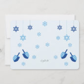 ハヌッカギフト交換パーティの招待状 招待状 (裏面)