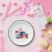 ハヌッカギフト&（ユダヤ教）メノラーホリデー紙プレート ペーパープレート (パーティー)