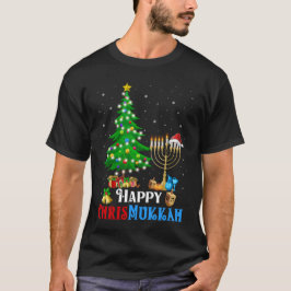 ハヌッカクリスマスハおもしろいッメリープクリスムカ Tシャツ