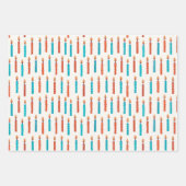 ハヌッカクリスマスホリデイクラシックキャンドル素朴 ラッピングペーパーシート (正面)