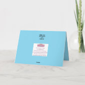 ハヌッカグラム(ユダヤ教)メノラーハヌキヤ シーズンカード (裏面)