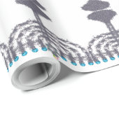 ハヌッカグラム(ユダヤ教)メノラーハヌキヤ ラッピングペーパー (ロールコーナー)