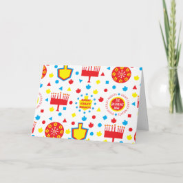 ハヌッカグリーティングカーカラフルド8熱狂する日 シーズンカード