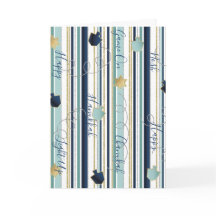 ハヌッカグリーティングカードドレイデスnストライプ