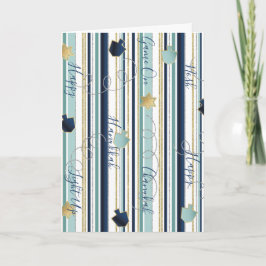 ハヌッカグリーティングカードドレイデスnストライプ シーズンカード