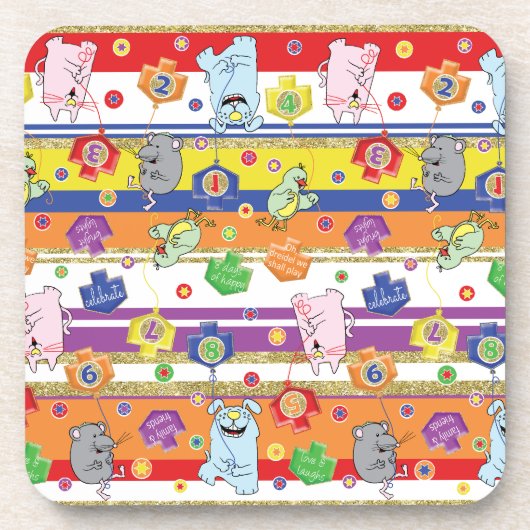 ハヌッカコースターズマウスとフレンズパーティー コースター (正面)