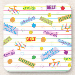 ハヌッカコースターハヌカー（ユダヤ教の祭り）パーティー コースター