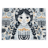 ハヌッカサマお祝い抱き枕:アンラップ ラージペーパーバッグ (正面)