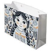 ハヌッカサマお祝い抱き枕:アンラップ ラージペーパーバッグ (裏面アングル)