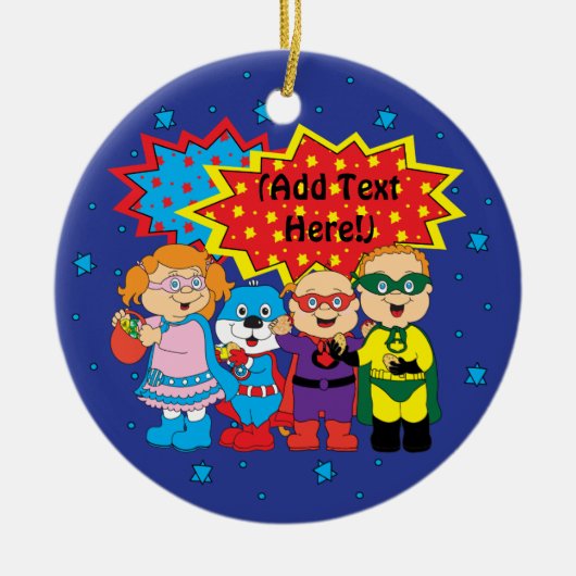 ハヌッカサークルオーナメント セラミックオーナメント (正面)