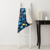 ハヌッカシンボルブルーパターン シェルパブランケット (インサイチュ)