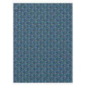 ハヌッカシンボルブルーパターン テーブルクロス (正面)