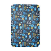 ハヌッカシンボルブルーパターン バスマット (正面縦)