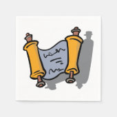 ハヌッカスクロール紙ナプキンス スタンダードカクテルナプキン (正面)