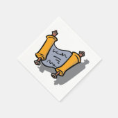 ハヌッカスクロール紙ナプキンス スタンダードカクテルナプキン (角)