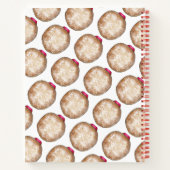 ハヌッカスーフガニヨットジェリードーナツドーナツハヌカー(ユダヤ教の祭り) ノートブック (裏面)