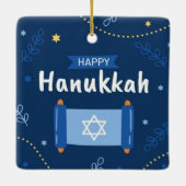 ハヌッカセラミックオーナメント セラミックオーナメント (裏面)