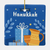 ハヌッカセラミックオーナメント セラミックオーナメント (裏面)