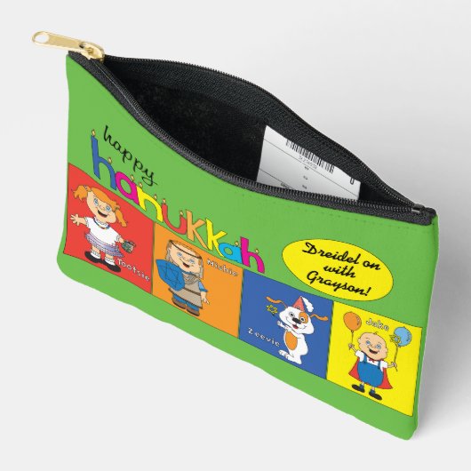 ハヌッカゼエヴィアンドフレンズドレディデル アクセサリーポーチ (見開き)