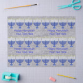 ハヌッカダークブルー(ユダヤ教)メノラーフェイクシルバーフェスティバル 薄葉紙 (クラフト)