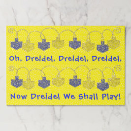 ハヌッカティアウェイランチョンマットパッド/オ遊ドレイデル/イェル ペーパーパッド