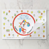 ハヌッカティアウェイランチョンマットパッド/「ゲームを見つけて探す」 ペーパーパッド (折り畳み)