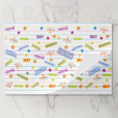 ハヌッカティアウェイランチョンマットパッド/「ハヌッカフパーティー」 ペーパーパッド (折り畳み)