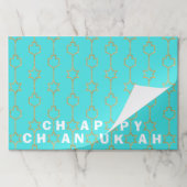 ハヌッカティアウェイランチョンマットパッド/「金ゴールドチャーム」 ペーパーパッド (折り畳み)