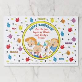 ハヌッカティアウェイランチョンマットパッド/"Driedel Find Game" ペーパーパッド