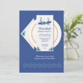 ハヌッカディナーパーティの招待状 招待状 (スタンド正面)