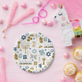 ハヌッカドゥードルズカイ図解入りの、写真付きの紙プレート ペーパープレート (パーティー)