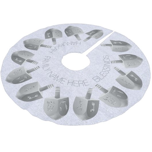 ハヌッカドレイデスフェイクシルバークリスムカきらきら光るー ブラッシュドポリエステルツリースカート (アングル)