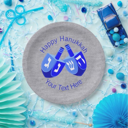 ハヌッカドレイデルスブルーフェスティバルオブライツズパーティー ペーパープレート (パーティー)