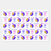 ハヌッカドレイデルズモノグラムカラフル品揃え ラッピングペーパーシート (正面)