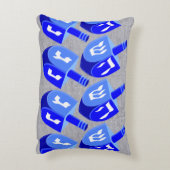 ハヌッカドレディルスインブルーホリデーホームデコール アクセントクッション (裏面(縦))