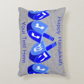 ハヌッカドレディルスインブルーホリデーホームデコール アクセントクッション (正面(垂直))