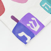 ハヌッカドレディールレインボーウォーターカラーホリデイ フリースブランケット (角)