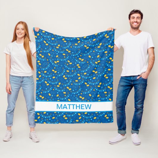 ハヌッカドレデスパーソナライズされたフリースブランケット フリースブランケット (インサイチュ)