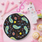 ハヌッカドレデルペイズリーデザイン ペーパープレート (パーティー)