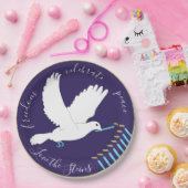 ハヌッカドーブデザイン ペーパープレート (パーティー)