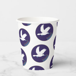 ハヌッカドーヴ（ユダヤ教）メノラーデザイン8オズ。 紙コップ