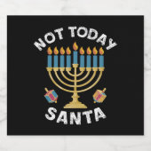 ハヌッカノットトゥデイサンタユダヤハヌカー（ユダヤ教の祭り） ビールラベル (シングルラベル)