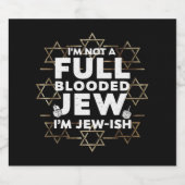 ハヌッカノットフルブラッドユダヤ人ハヌカー（ユダヤ教の祭り） ビールラベル (シングルラベル)