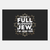 ハヌッカノットフルブラッドユダヤ人ハヌカー（ユダヤ教の祭り） ラッピングペーパーシート (正面)